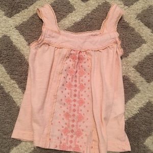 Pink embroidered Cotton top